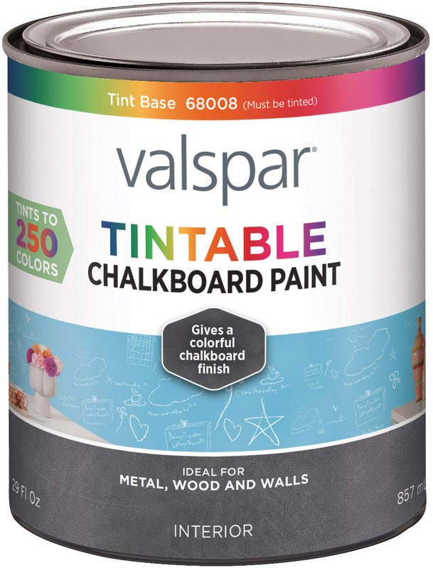 Buy the Valspar/McCloskey 410.0068008.005 Tintable Chalkboard Paint