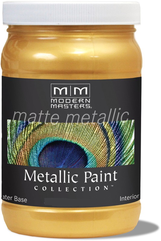 Buy the Modern Masters MM65806 Matte Metallic Paint Gold Rush, 6 oz
