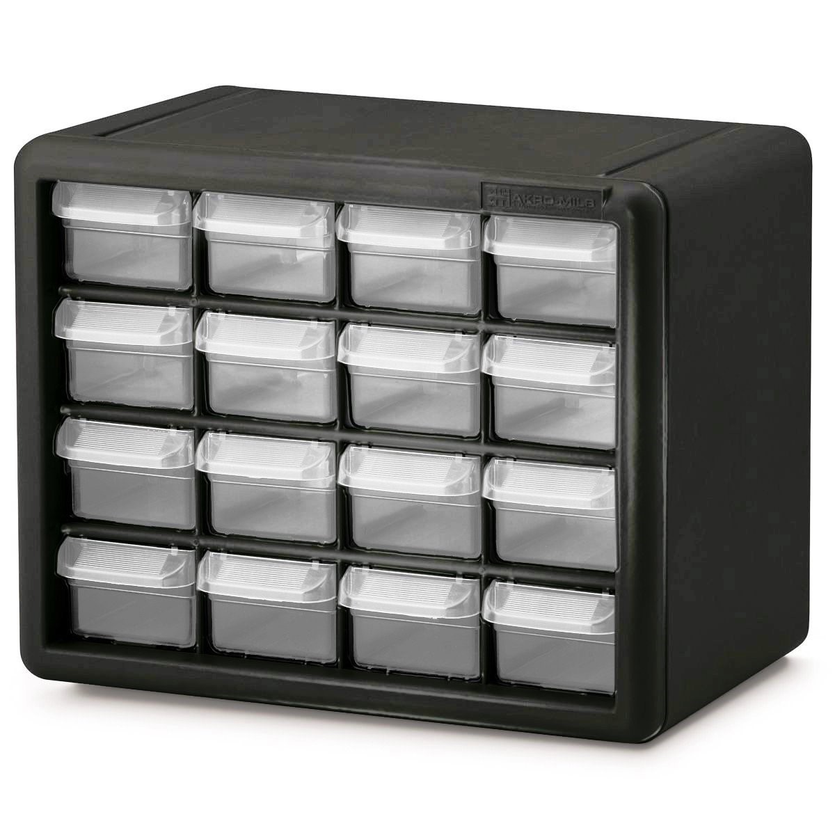 Buy the Akro Mils 10716 Hardware Storage Black 16 drawers