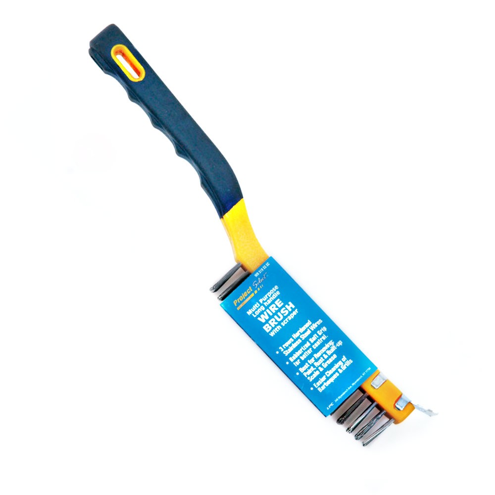 Buy the Linzer WB319SSSC Wire Brush Long Handle w/Scraper Hardware
