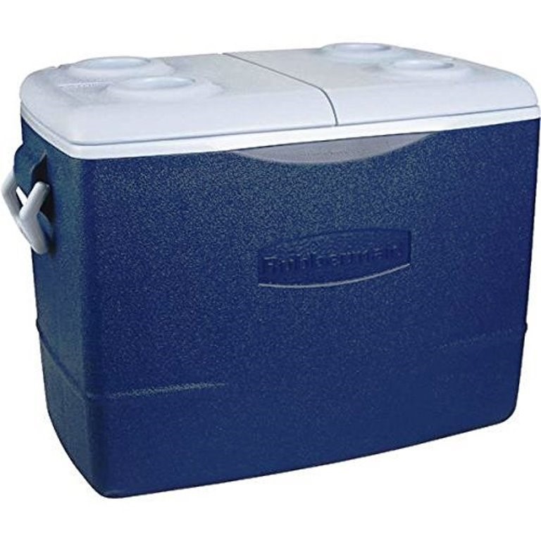 Buy the Rubbermaid 1931021 Cooler, NonWheeled Blue 50 Quart