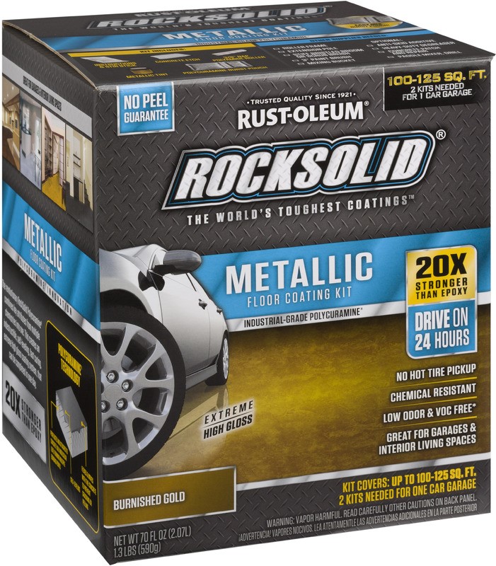 Buy the RustOleum 299744 RockSolid Metallic Floor Kit, Burnished Gold