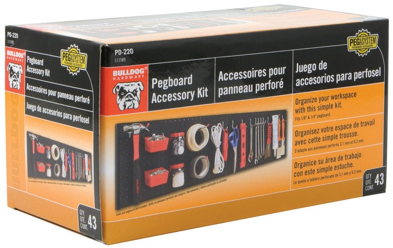Buy the Bulldog 111589 Pegboard Accessory Kit Hardware World