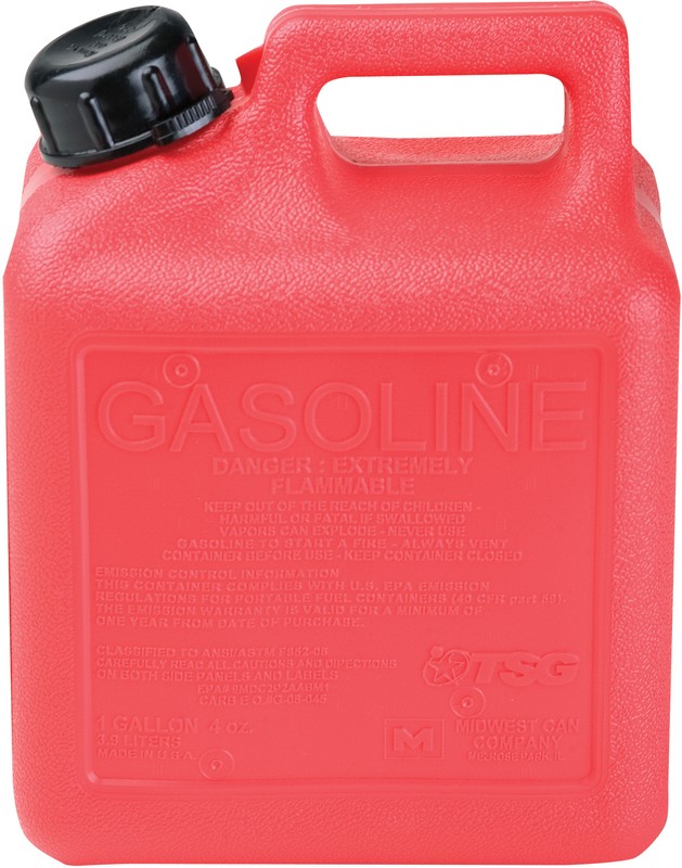 Buy the Warren Dist MID01200 Gas Can One Gallon Plus Hardware World
