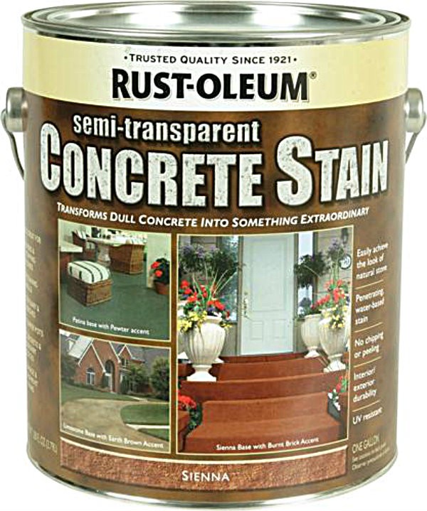 Buy the RustOleum 239399 Concrete Stain, SemiTrans/Sienna Hardware