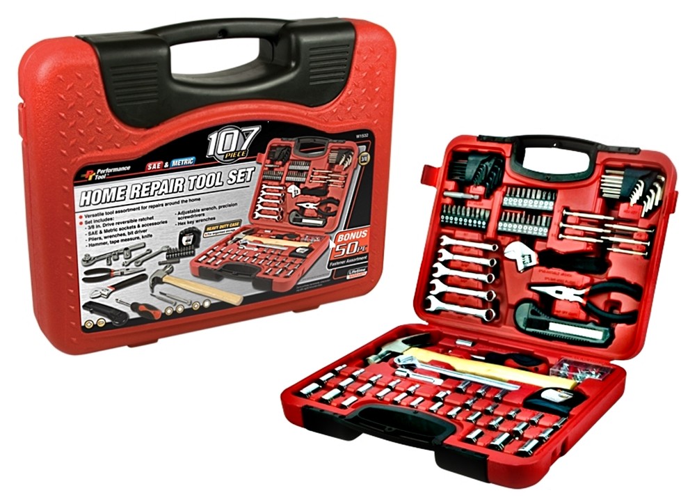 Buy the Wilmar Corp W1532 Tool Set Home & Auto All Purpose, 107 Piece