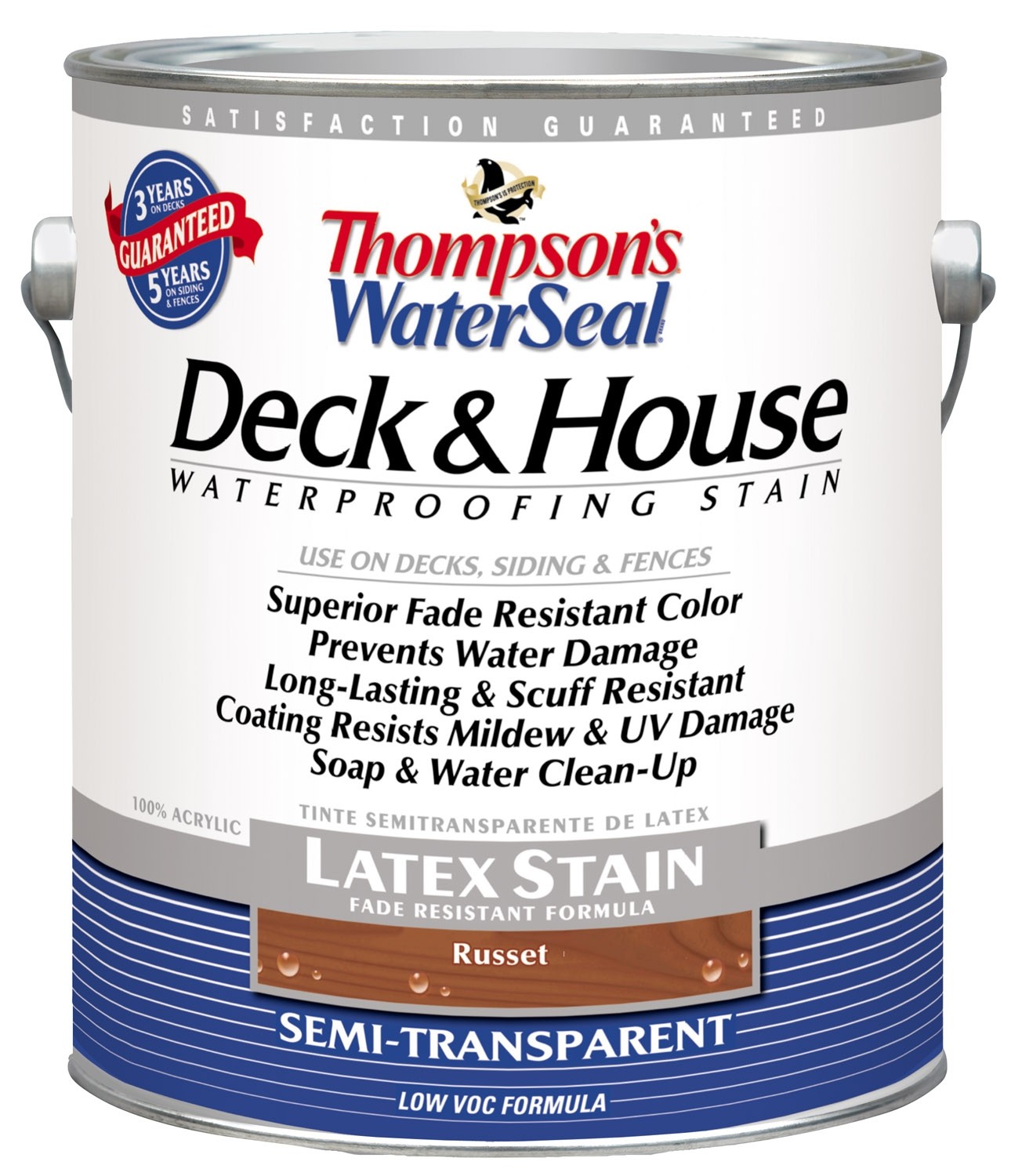 Buy the Thompson's TH.01664116 Deck & House Stain, Russet Gallon at