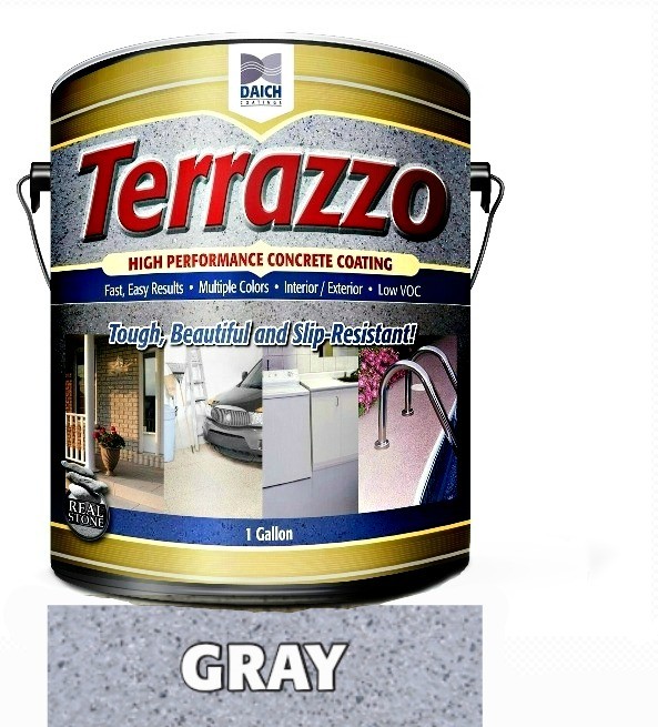Buy the Daich Coatings TZGR378 Terrazzo Concrete Coating Gray One