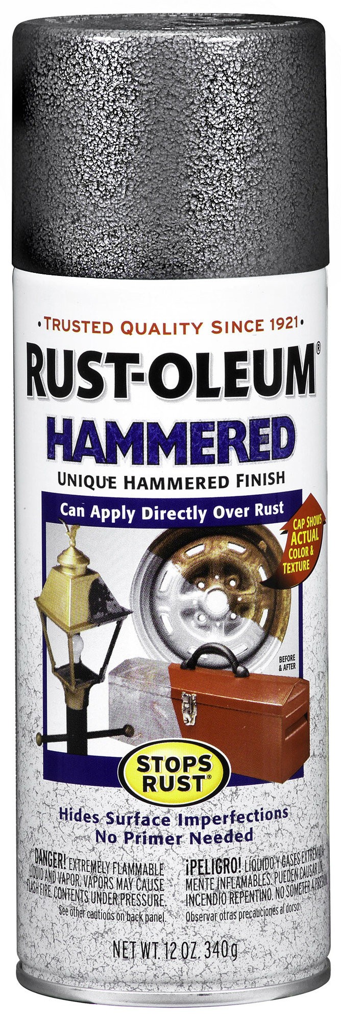 Buy the RustOleum 7214830 Spray Paint Hammered Gray Finish