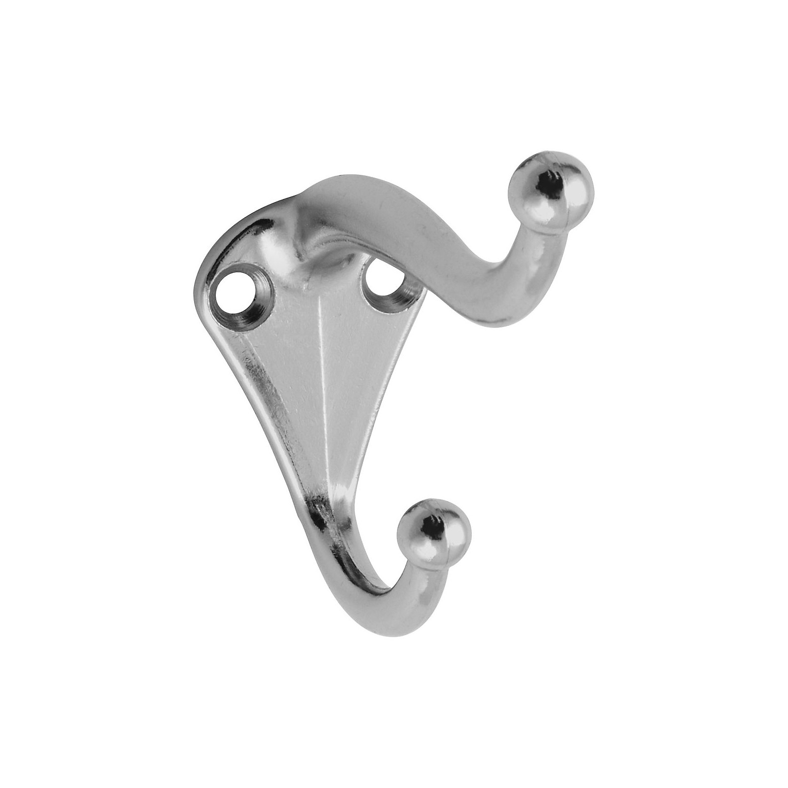 Buy the National 192799 Coat & Hat Hook Nickel Finish w/Screws, 2 pak