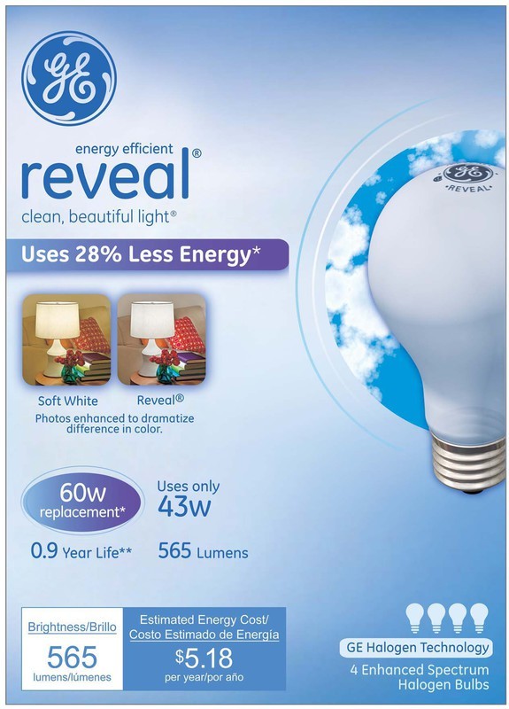 Buy the General Electric 67770 Reveal Energy Efficient Halogen Light