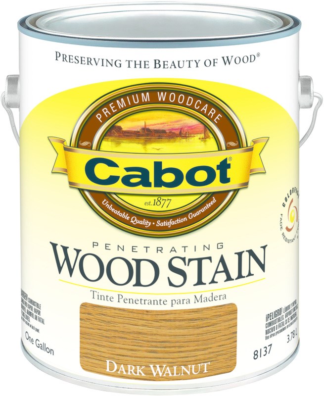 Buy the Cabot 1440008137007 Wood Stain, Dark WalnutGallon