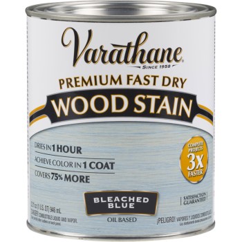 Varathane Premium Fast Dry Interior Wood Stains, Bleached Blue ~ Quart