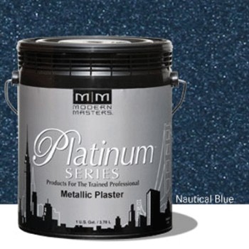 Metallic Plaster,  Nautical Blue ~ Gallon 