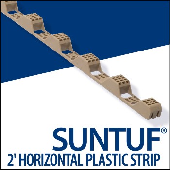 Closure Strips, Horizontal  Plastic ~ 24"