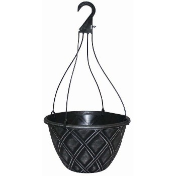 Lattice Design Hanging Basket - 12 inch