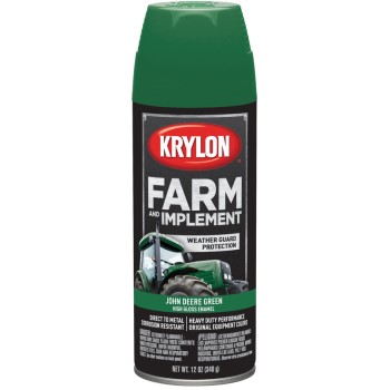 Farm & Implement Spray Paint,  John Deere Green  ~ 12 oz Cans