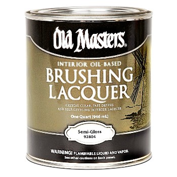 Brushing Lacquer ~ Semi-Gloss,  Quart