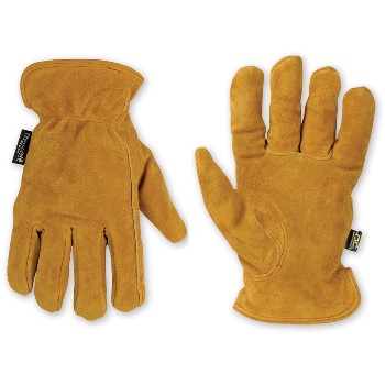 Driver Work Gloves, Winter Leather ~ XL