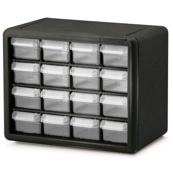 Hardware Storage Cabinet, Black  ~ 16 drawers