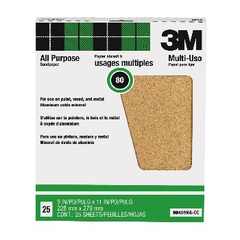 Sandpaper, Aluminum Oxide ~ 80 grit