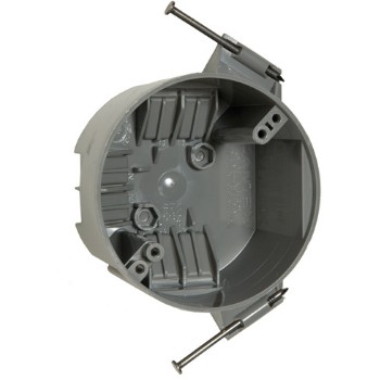 Round Cable Ceiling Box, Non Metallic 4 inch