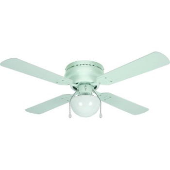 Aegean Design Series Ceiling Fan,  White Finish ~ 4 Blades