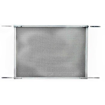 Screen & Storm Door Protective Grille,  Mill  Finish Aluminum  ~ 33-1/2" W x 24" H 