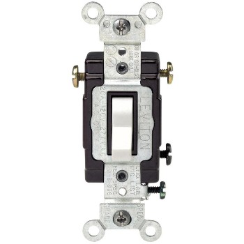 Toggle 3-Way Quiet Switch ~ White