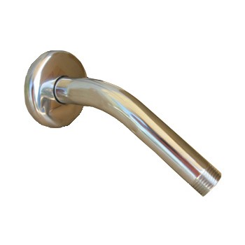 Shower Arm with Flange, 8" Chrome Plated
