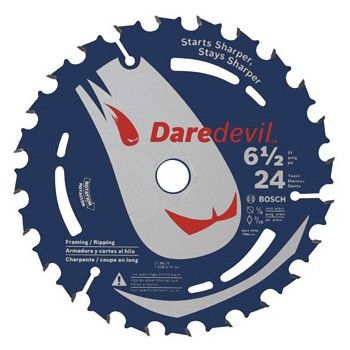 DareDevil Portable Saw Blade, 24t ~ 6.5"