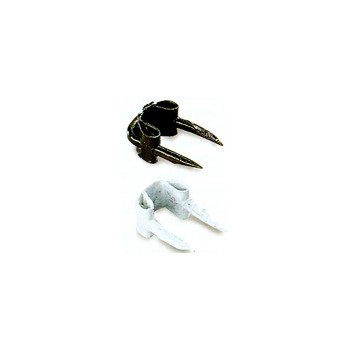 Insululated Wire Staples, White 