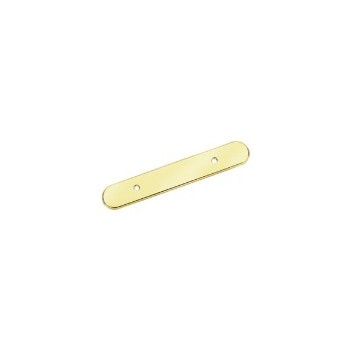 Pull Backplate - Polished Brass - 3 inch