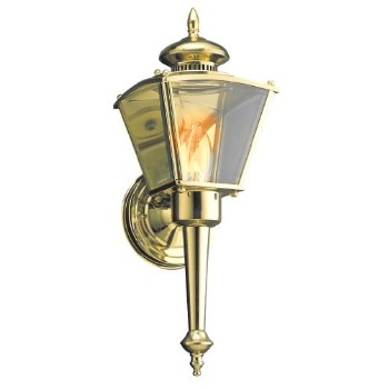 Outdoor Light Fixture, Polished Brass 