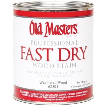 Fast Dry Interior Wood Stain, Weathered Wood ~ Quart