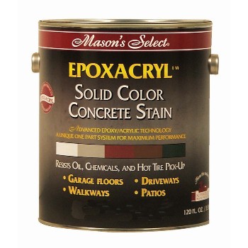 Mason's Select Epoxacryl Solid Color Concrete Stain,  Brown ~ Gallon
