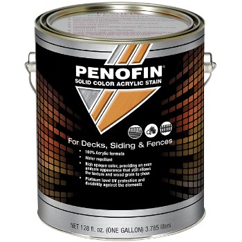 Solid Color Acrylic Stain for Decks/Siding/Fences,  Neutral Solid Base ~ Gallon