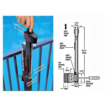 Gate Latch ~ Magna-Latch Child Safety 