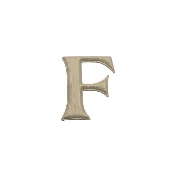 House Letter F,  Simulated Wood-Grain Letter ~ 7"