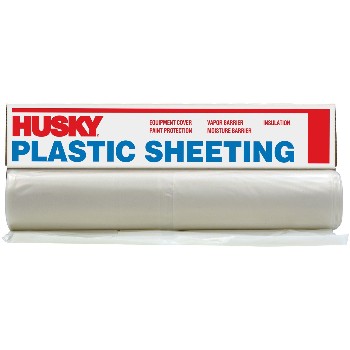 Clear Plastic Sheeting,  Polyethylene ~ 8' x 100' x 4 mil 