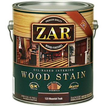 ZAR Brand Oil-Based Interior Wood Stain,  Moorish Teak ~ Gallon