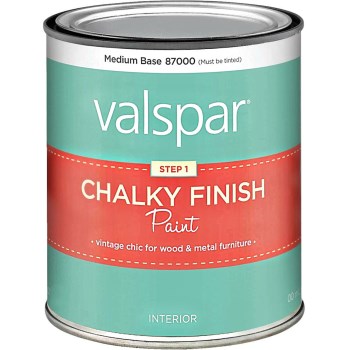 Valspar Chalky Finish Paint Medium Tint Base ~ Approx 29 oz