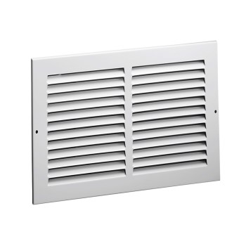 Side Wall Return Air Grille, White ~ 12" x 12"