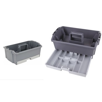Toolbox With Tray ~ 16-5/8"L x 10-1/4"W x 6-7/8"H