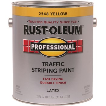 Traffic Striping Paint, Yellow ~ Gallon
