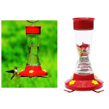 Pinch Waist Glass Hummingbird Feeder ~ 16 oz Capacity