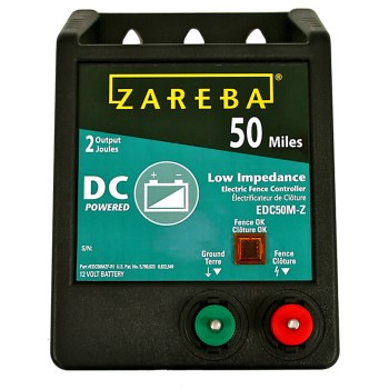 Zareba 50 Mile 12 Volt Battery Operated  Low Impedance Fence Charger