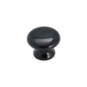 Knob - Black Ceramic Finish - 1.5 inch