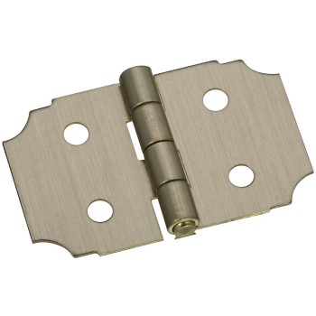 Solid Brass/Antique Brass Decorative Hinge, Visual Pack 1816 5/8 x 1 