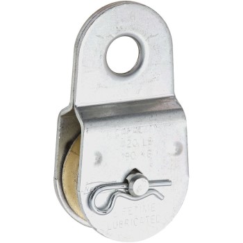 Fixed Single Pulley,  Zinc Plated  ~ 1.5"